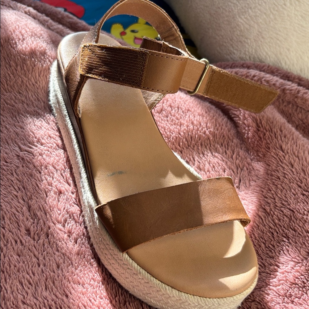 Sorel Tan Espadrille Platform Sandals - Picture 8 of 12